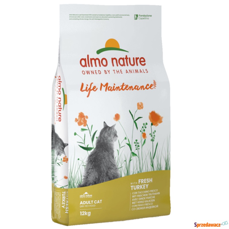 Almo Nature Holistic indyk z ryżem - 2 x 12 kg - Karmy dla kotów - Nowy Dwór Mazowiecki