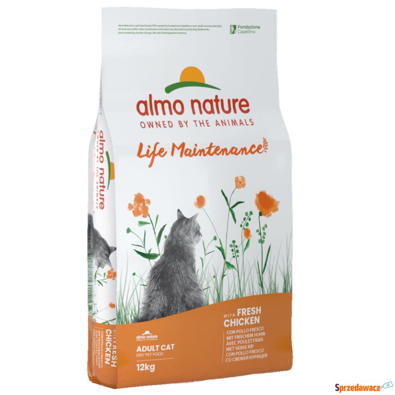 Dwupak Almo Nature Holistic, 2 x 12 kg - Kurczak... - Karmy dla kotów - Szczecin