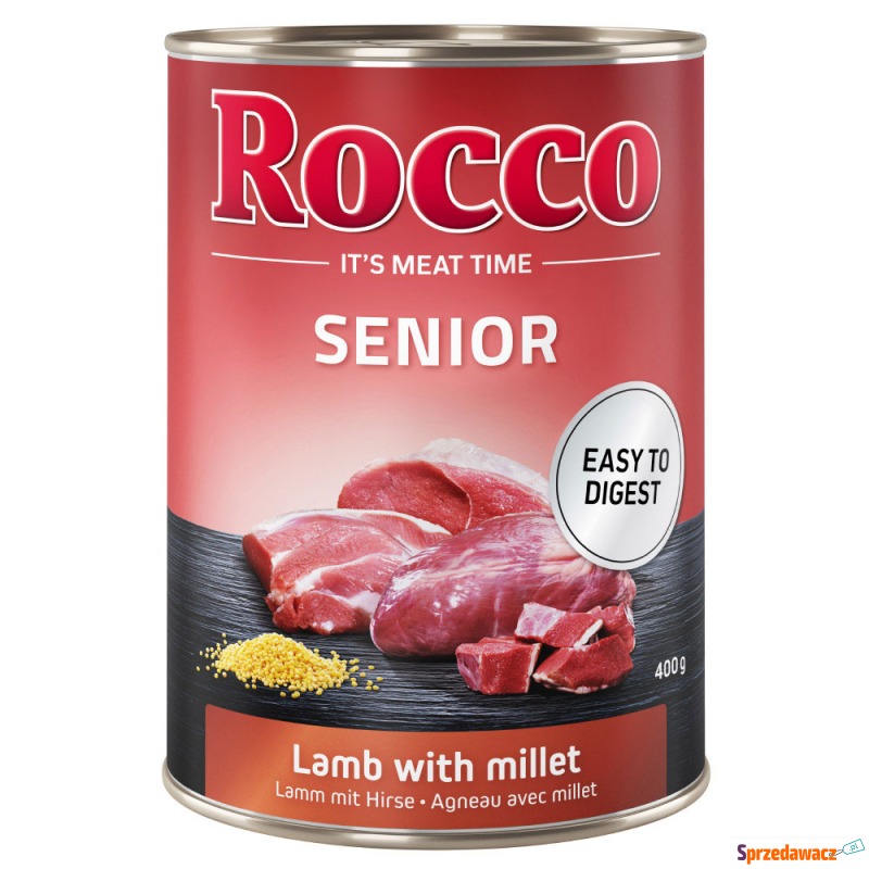 Megapakiet Rocco Senior, 24 x 400 g - Jagnięcina... - Karmy dla psów - Ostrołęka