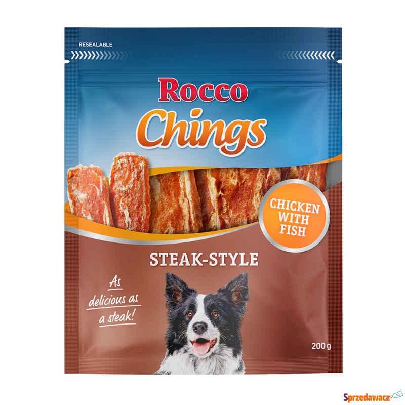Rocco Chings Steak Style - Filet z kurczaka, 200... - Przysmaki dla psów - Rzeszów