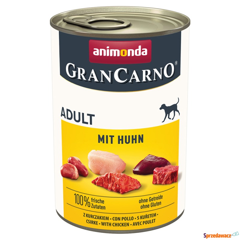 Pakiet animonda GranCarno Original, 12 x 400 g... - Karmy dla psów - Zielona Góra