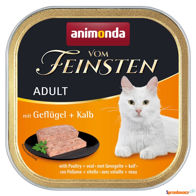 animonda vom Feinsten Adult, 6 x 100 g - Drób... - Karmy dla kotów - Radom