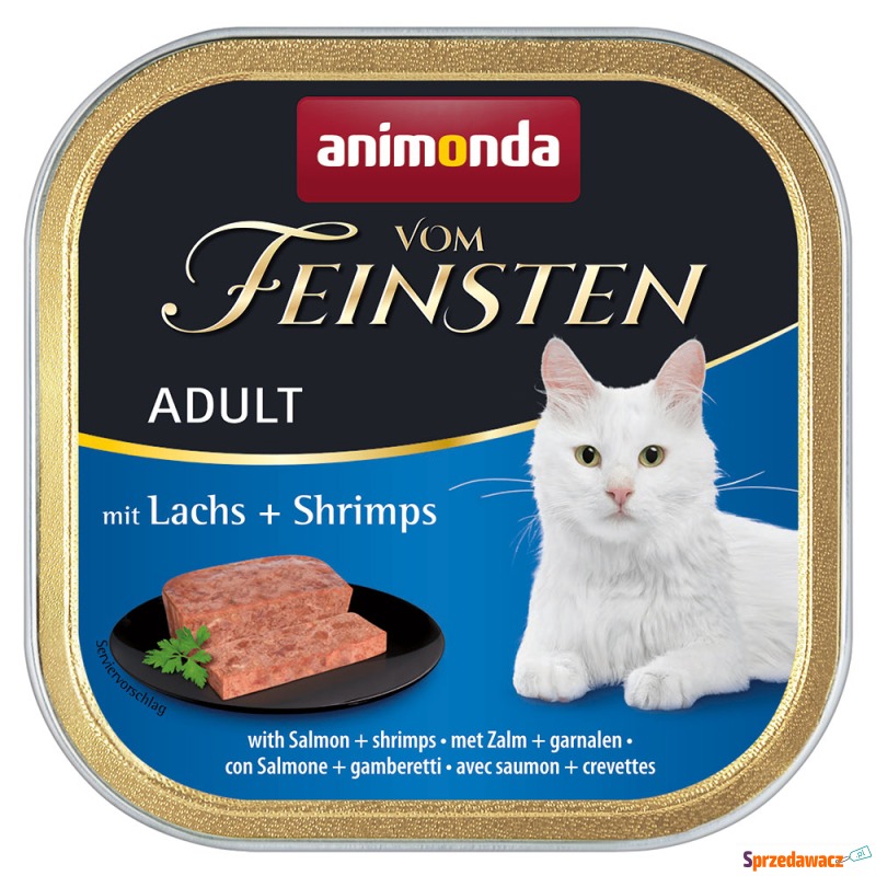 animonda vom Feinsten Adult, 6 x 100 g - Łosoś... - Karmy dla kotów - Łódź