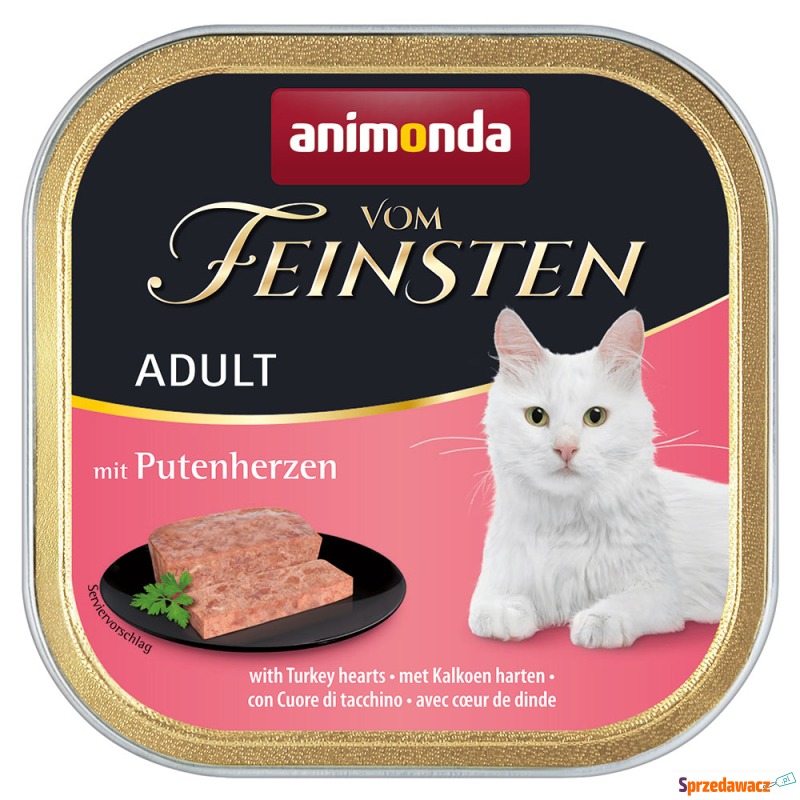 animonda vom Feinsten Adult, 6 x 100 g - Serca... - Karmy dla kotów - Gdańsk