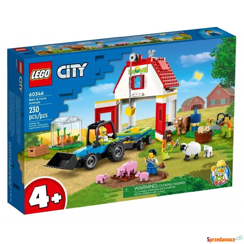 Klocki konstrukcyjne LEGO City 60346 Stodoła i... - Klocki - Katowice