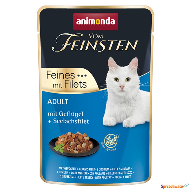 animonda vom Feinsten Adult, 18 x 85 g - Z drobiem... - Karmy dla kotów - Nysa