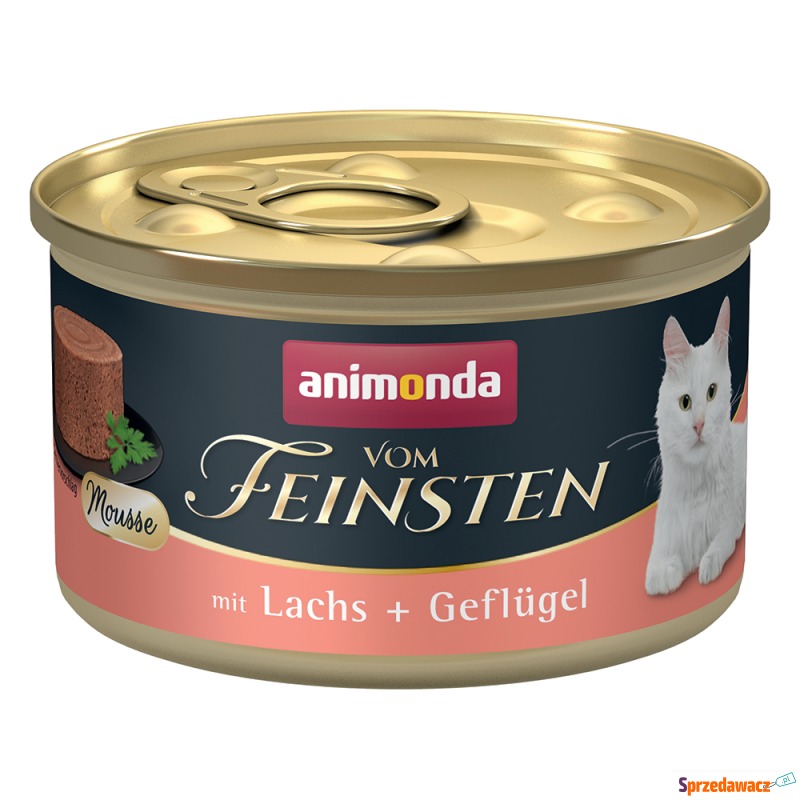 animonda vom Feinsten Adult, 12 x 85 g - Łosoś... - Karmy dla kotów - Lublin