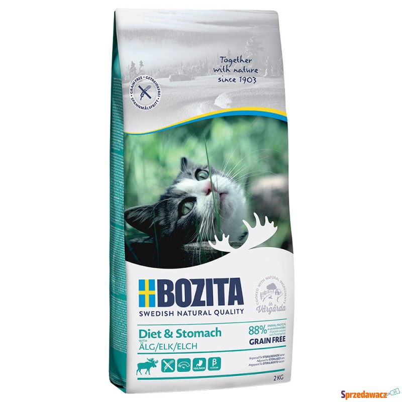 Bozita Grainfree Diet & Stomach, łoś - 2 kg - Karmy dla kotów - Wodzisław Śląski