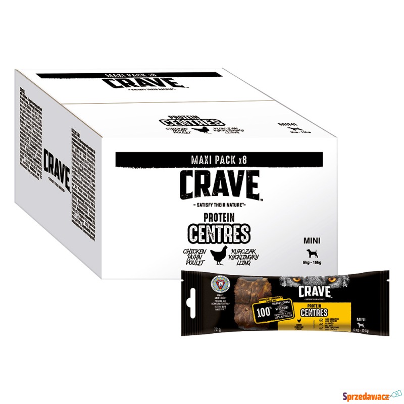 Crave Protein Centres Mini - Kurczak, 8 x 72 g - Przysmaki dla psów - Chełm