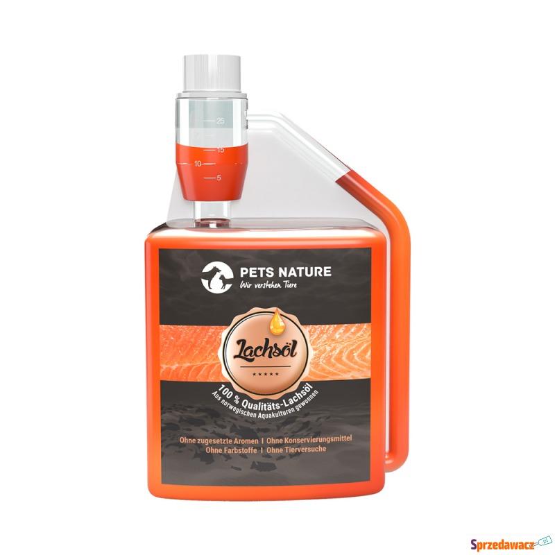 Pets Nature, olej z łososia - 2 x 500 ml - Akcesoria dla psów - Lubowidz