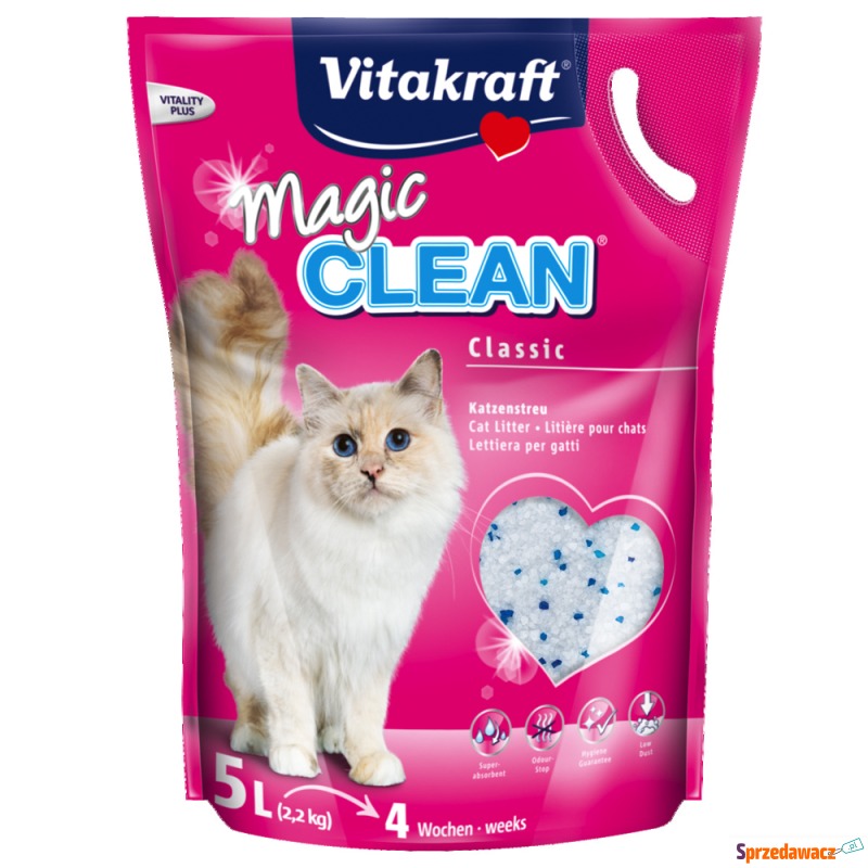 Vitakraft Magic Clean żwirek silikatowy - 5 l - Żwirki do kuwety - Ełk