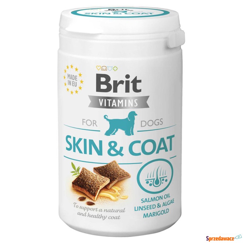 Brit Vitamins Skin & Coat, suplement diety - 3... - Akcesoria dla psów - Chorzów