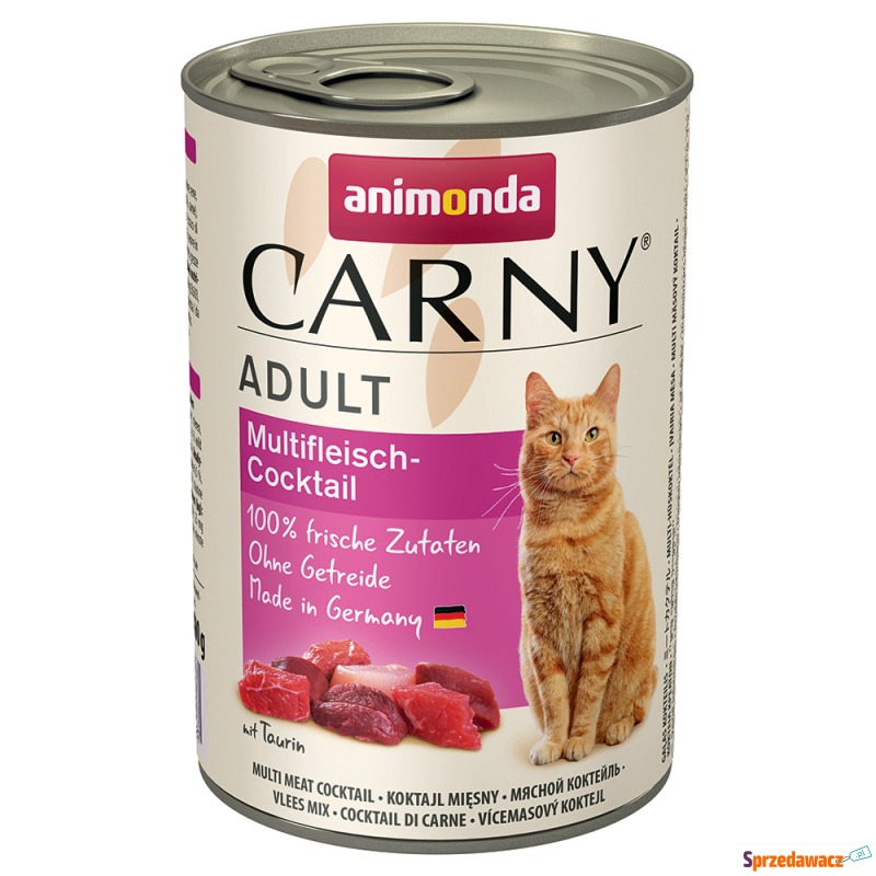 animonda Carny Adult, 6 x 400 g - Koktajl mięsny - Karmy dla kotów - Bytom