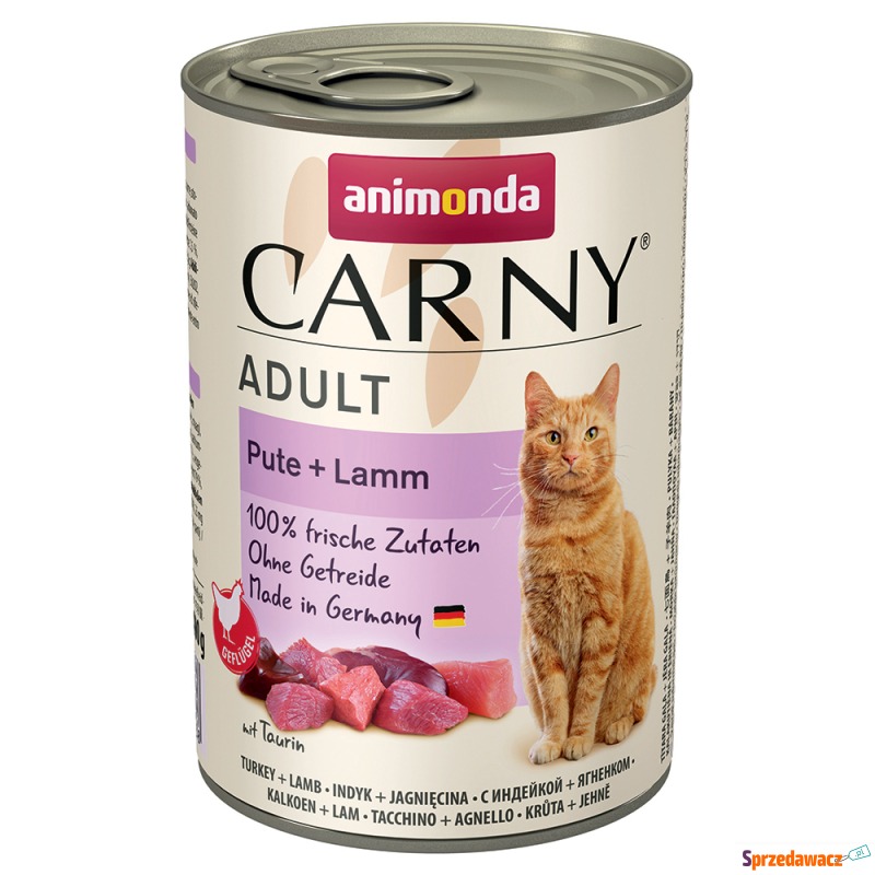 animonda Carny Adult, 6 x 400 g - Indyk z jag... - Karmy dla kotów - Zgorzelec