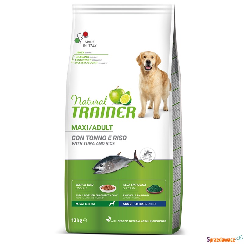 Trainer Natural Dog Adult Maxi z rybą i ryżem... - Karmy dla psów - Kołobrzeg