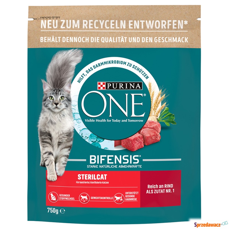 PURINA ONE SterilCat, wołowina - 750 g - Karmy dla kotów - Poznań