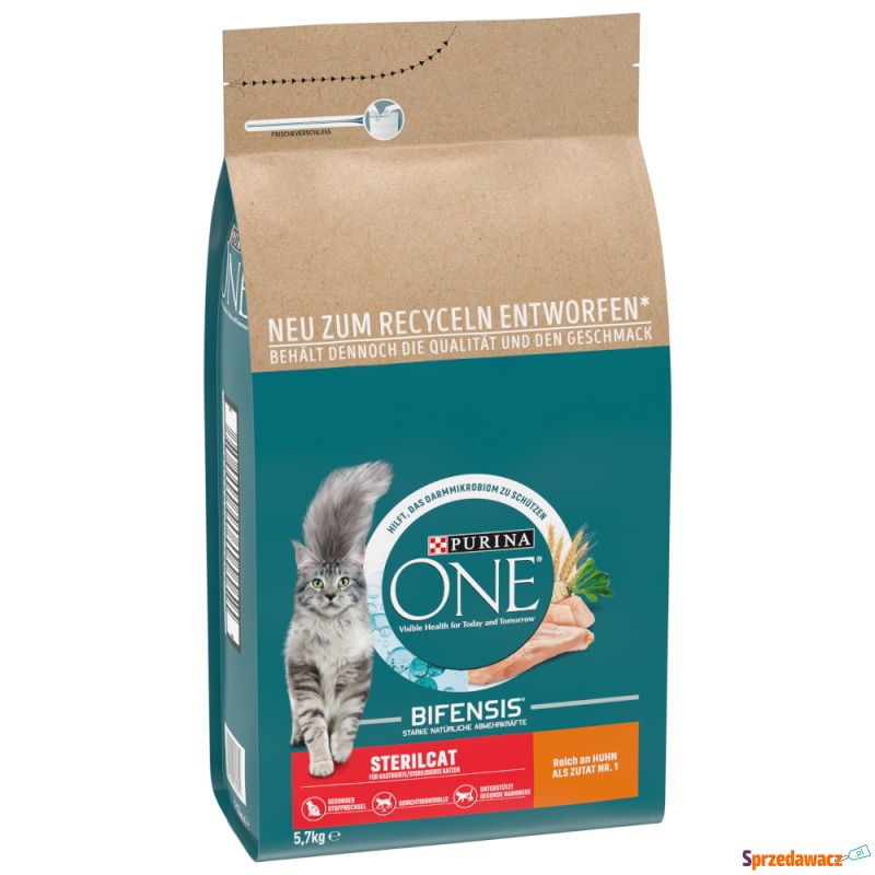 PURINA ONE Sterilcat, kurczak - 2 x 5,7 kg - Karmy dla kotów - Gniezno