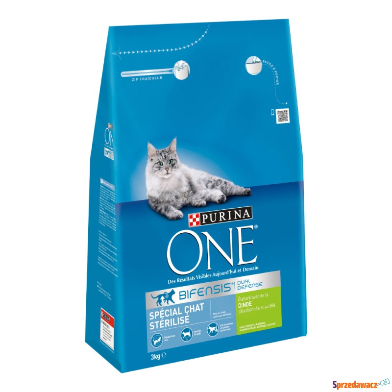 PURINA ONE Sterilized, indyk - 2 x 3 kg - Karmy dla kotów - Koszalin