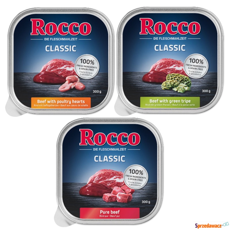 Mieszany pakiet próbny Rocco, 9 x 300 g - Pakiet... - Karmy dla psów - Kraków