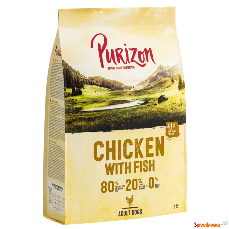 Purizon Adult, kurczak i ryba, bez zbóż - 1 kg - Karmy dla psów - Krosno