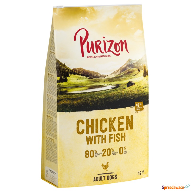 Dwupak Purizon, 2 x 12 kg - Adult, kurczak z... - Karmy dla psów - Chorzów