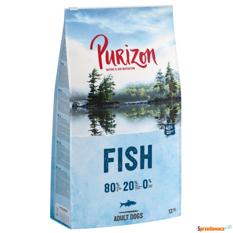 Dwupak Purizon, 2 x 12 kg - Adult, ryba, bez zbóż - Karmy dla psów - Zielona Góra