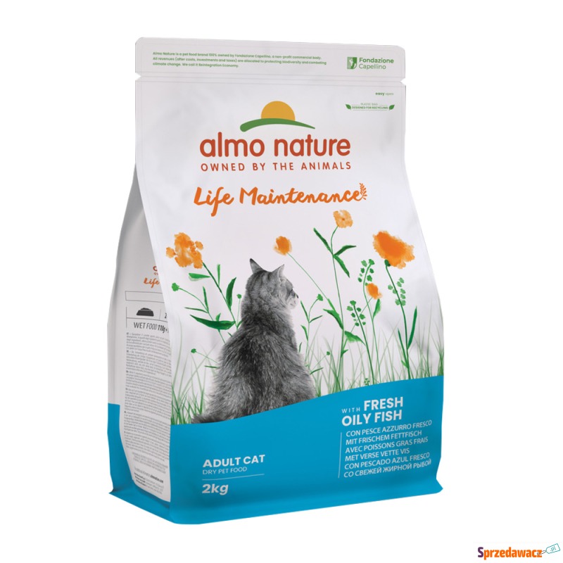 Almo Nature Holistic tłusta ryba z ryżem - 2 kg - Karmy dla kotów - Kraków