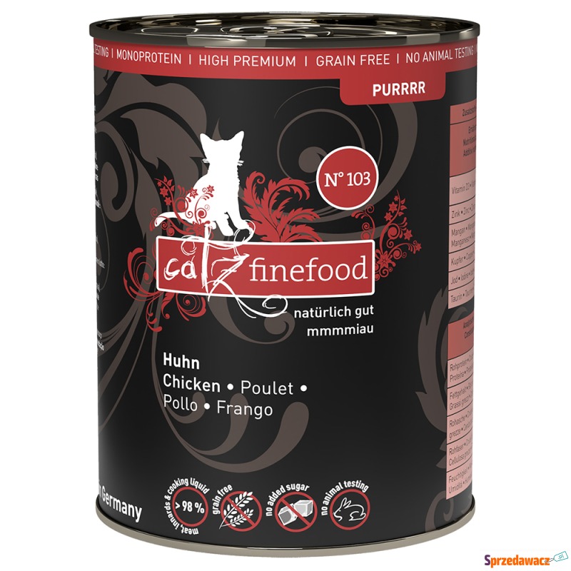 catz finefood Purrrr w puszkach, 6 x 400 g / 375... - Karmy dla kotów - Białystok