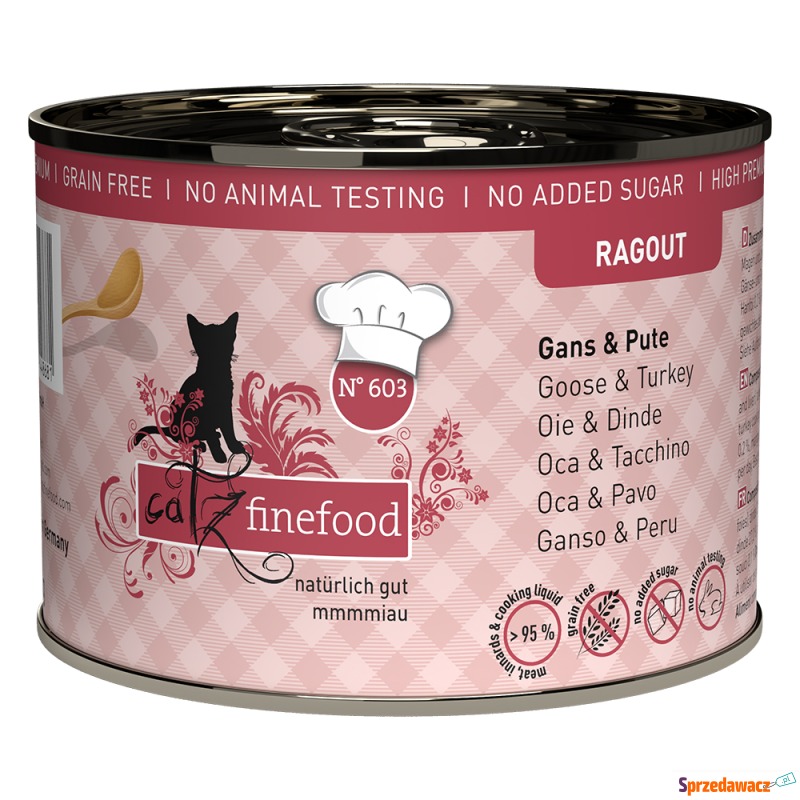 catz finefood Ragout, 6 x 180 g / 190 g - Gęsina... - Karmy dla kotów - Gliwice