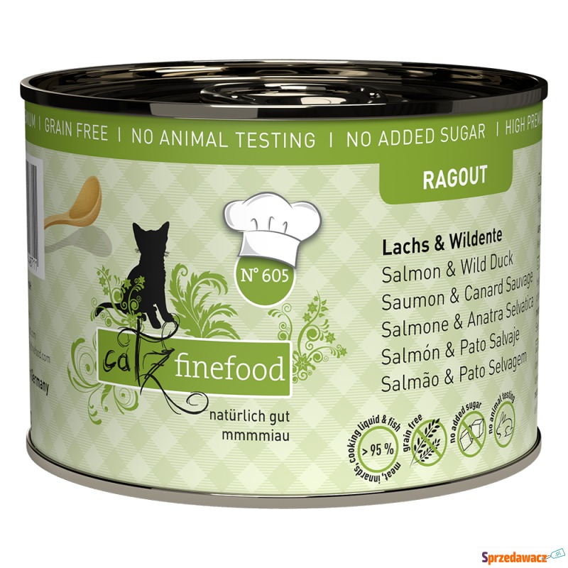 catz finefood Ragout, 6 x 180 g / 190 g - Łosoś... - Karmy dla kotów - Opole