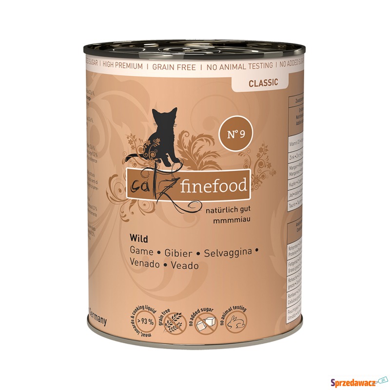 catz finefood w puszce, 6 x 400 g - Dziczyzna - Karmy dla kotów - Szczecinek