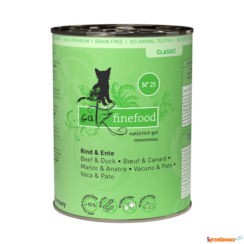 catz finefood w puszce, 6 x 400 g - Wołowina z... - Karmy dla kotów - Kędzierzyn-Koźle