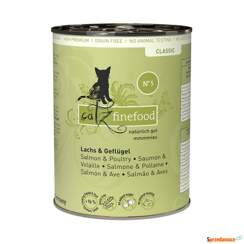 catz finefood w puszce, 6 x 400 g - Łosoś z drobiem - Karmy dla kotów - Piaseczno