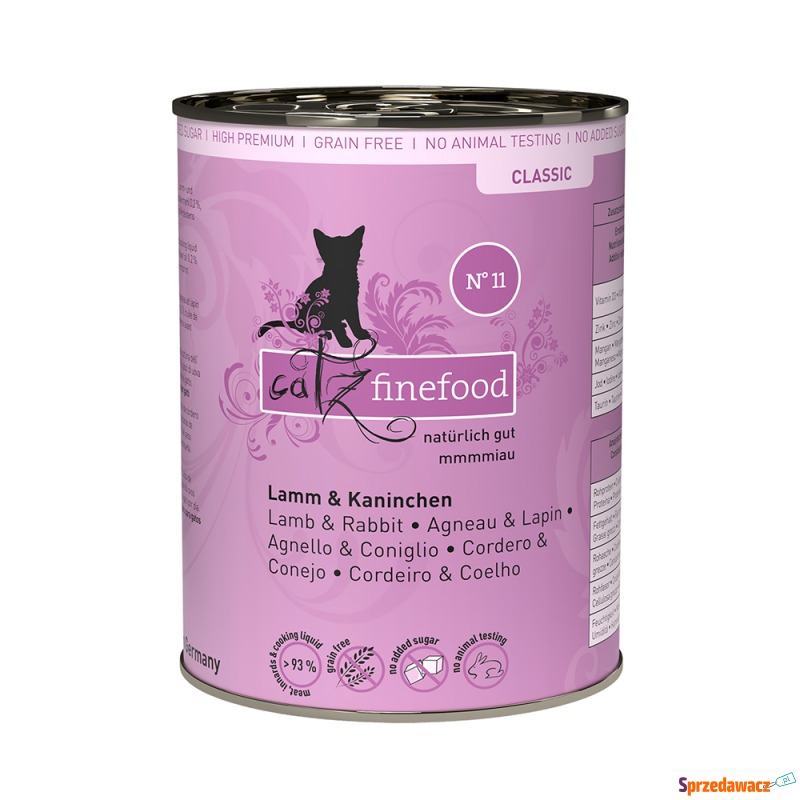 catz finefood w puszce, 6 x 400 g - Jagnięcina... - Karmy dla kotów - Warszawa