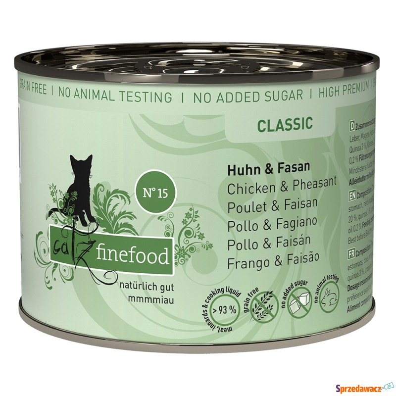 catz finefood w puszce, 6 x 200 g - Kurczak z... - Karmy dla kotów - Poznań