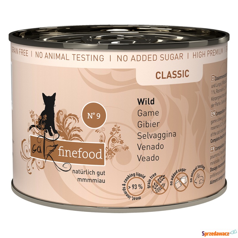 catz finefood w puszce, 6 x 200 g - Dziczyzna - Karmy dla kotów - Legnica