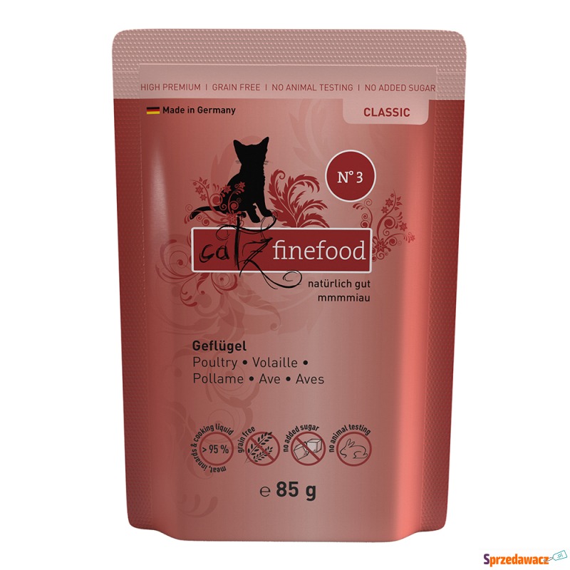 catz finefood w saszetkach, 8 x 85 g - Drób - Karmy dla kotów - Siedlęcin