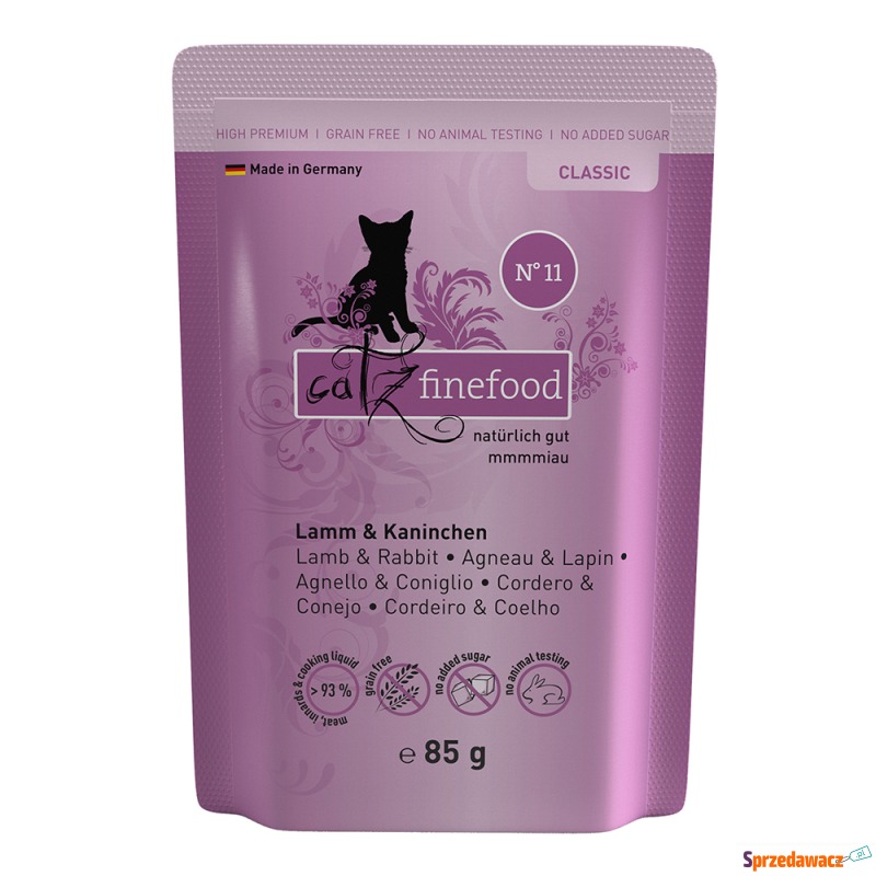 catz finefood w saszetkach, 8 x 85 g - Jagnięcina... - Karmy dla kotów - Rzeszów