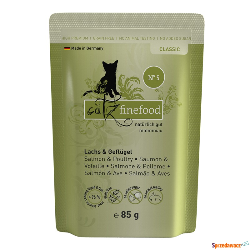 catz finefood w saszetkach, 8 x 85 g - Łosoś z... - Karmy dla kotów - Chełm