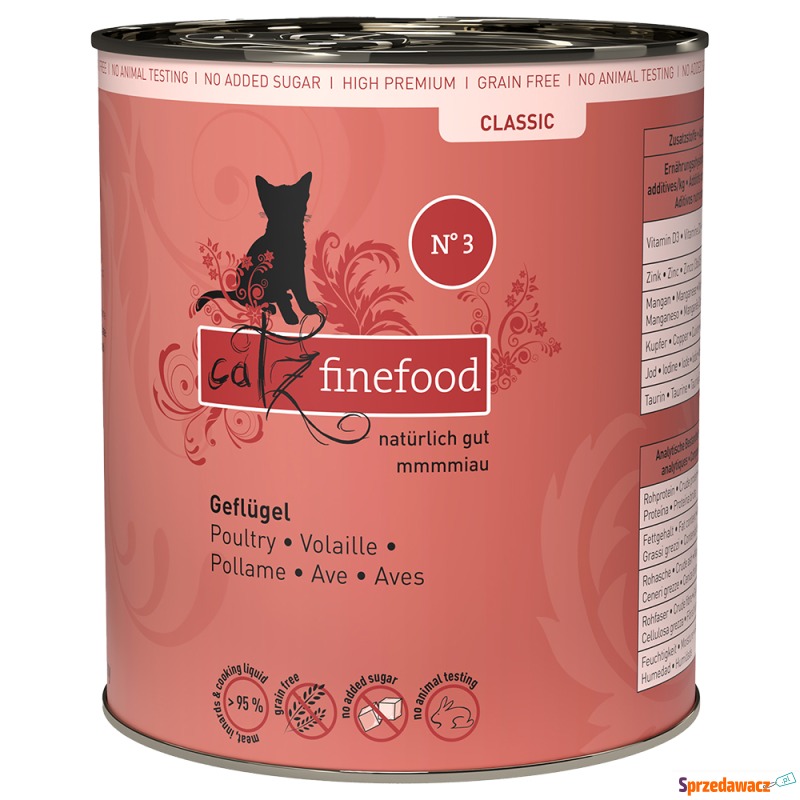 catz finefood w puszkach, 6 x 800 g - Drób - Karmy dla kotów - Częstochowa