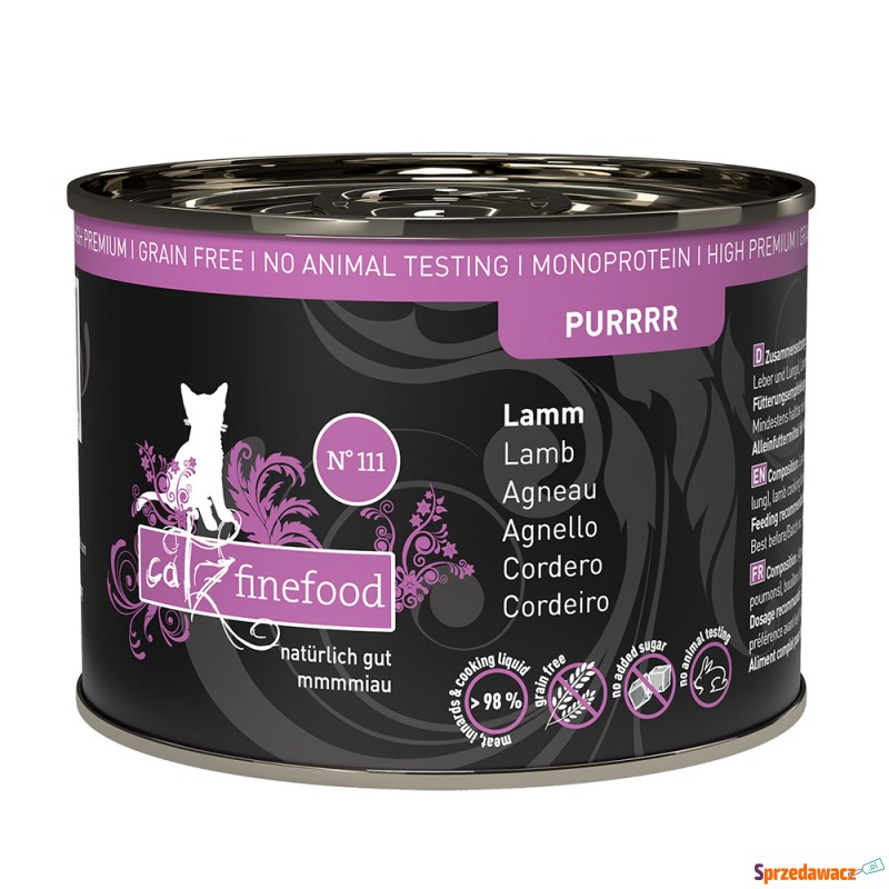 catz finefood Purrrr w puszkach, 6 x 200 g / 190... - Karmy dla kotów - Koszalin