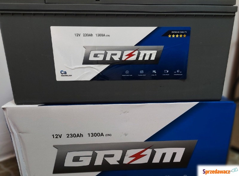 Akumulator GROM premium 230Ah 1350A - Akumulatory - Sosnowiec