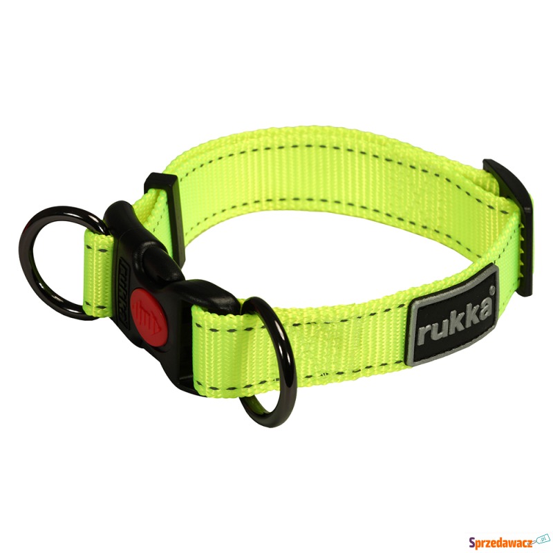 Rukka® Bliss Neon obroża, żółta - Roz. S, obw... - Smycze i obroże - Konin