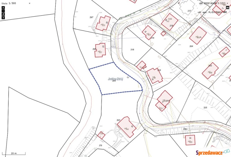 Działka budowlana na sprzedaż, 835m², Jedlina... - Działki na sprzedaż - Jedlina-Zdrój