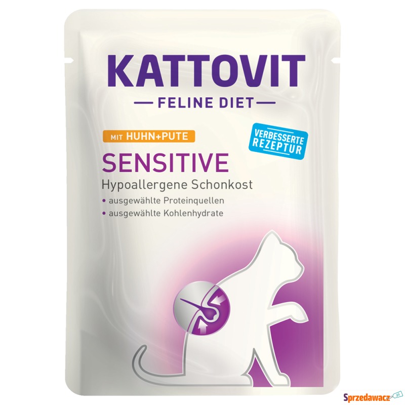 Kattovit Sensitive, saszetki - Kurczak i indyk,... - Karmy dla kotów - Kraków