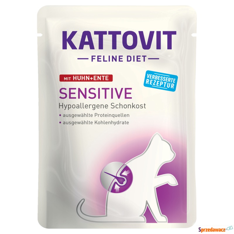 Kattovit Sensitive, saszetki - Kurczak i kaczka,... - Karmy dla kotów - Bydgoszcz