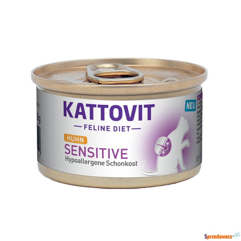 Kattovit Sensitive, puszki - Kurczak, 6 x 85 g - Karmy dla kotów - Inowrocław