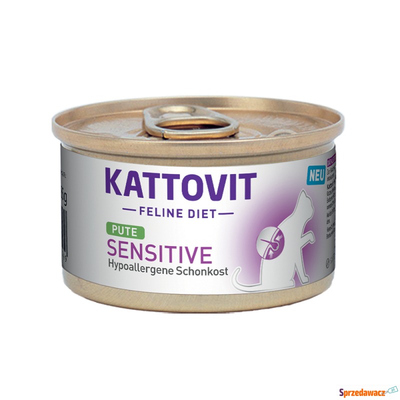 Kattovit Sensitive, puszki - Indyk, 24 x 85 g - Karmy dla kotów - Kędzierzyn-Koźle