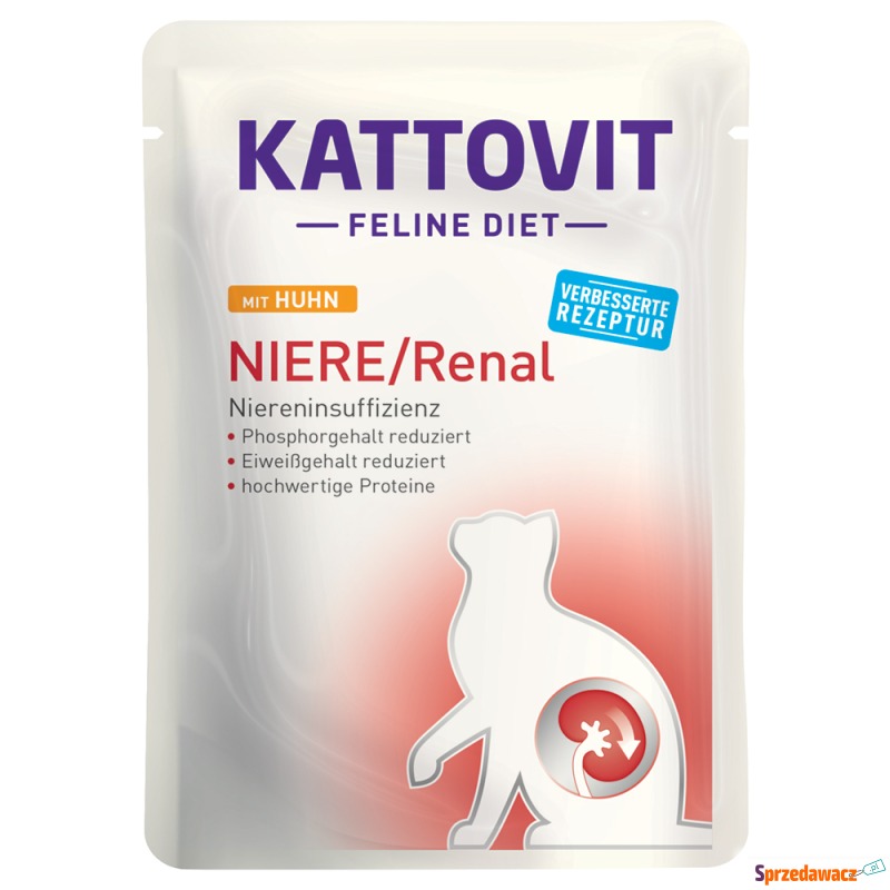 Kattovit Renal w saszetkach - Kurczak, 12 x 85... - Karmy dla kotów - Szczecinek