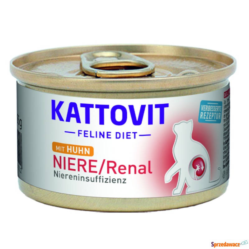 Kattovit Niere/Renal, 12 x 85 g - Kurczak - Karmy dla kotów - Konin